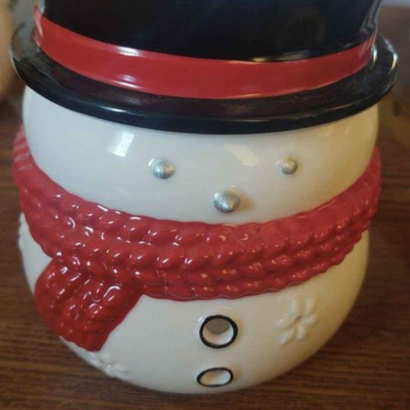 Yankee Candle Christmas Holiday Snowman Luminary Tealight Candle Holder - Picture 8 of 10
